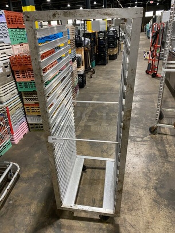 Metal Commercial Pan Transport Rack! On Casters!