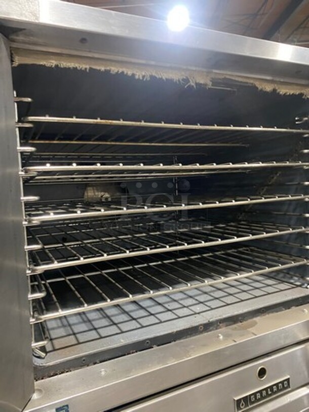 Garland Commercial Natural Gas Powered Double Deck Convection Oven! Metal Oven Racks! All Stainless Steel! 2x Your Bid Makes One Unit! - Image 5 of 10