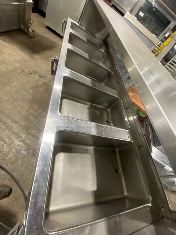 Eagle Commercial Electric Powered 5 Well Steam Table! With Storage Space Underneath! All Stainless Steel! On Casters! Model: YSPHT5 SN: 2008990234 208V 60HZ 1 Phase - Image 5 of 8