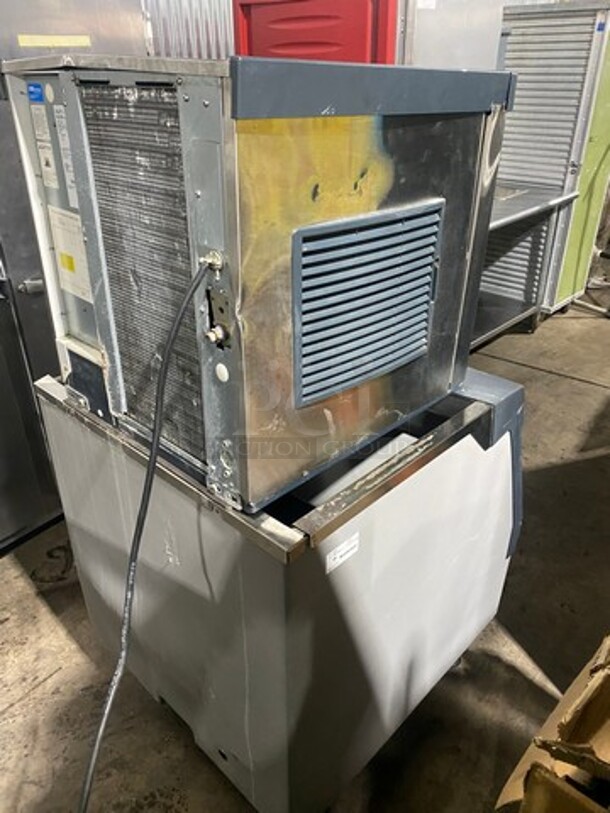 WOW! Scotsman Prodigy Commercial Ice Making Machine! On Commercial Ice Bin! Model C0322MA1B Serial 10031320012765! 115V 1Phase! On Legs! - Image 4 of 9