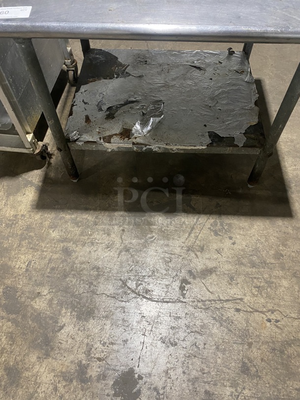 Stainless steel Commercial Work/prep table with Undershelf!  - Image 3 of 5