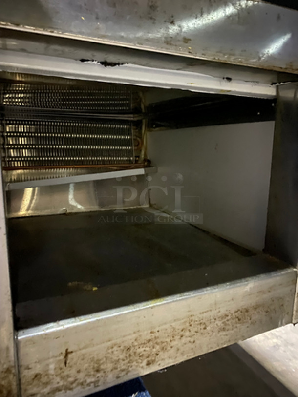Leader Commercial Refrigerated Display Case! With Slanted Front Glass! With Sliding Rear Access Glass Doors! Stainless Steel Body! Model: HDL48 SN: PS101362 115V 60HZ 1 Phase - Image 9 of 11