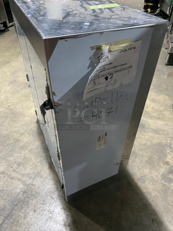 Commercial Heavy Duty 2 Door Wall Storage Cabinet! Solid Stainless Steel! - Image 5 of 7