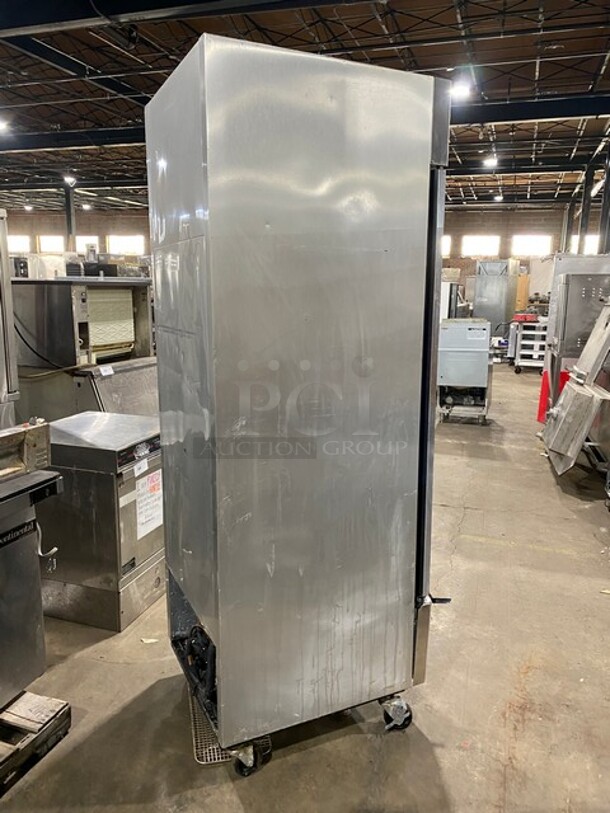 NICE! True Commercial Single Door Reach In Refrigerator Merchandiser! With Poly Coated Racks! All Stainless Steel Body! Model T23G SN:14196578 115V 1PH - Image 4 of 8