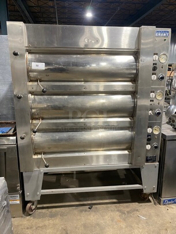 WOW! Elektro Grant Commercial Electric Powered Baking/ Pizza Oven! All Stainless Steel! On Casters! Model: GP32HHH SN: 3310 208/220V 3 Phase