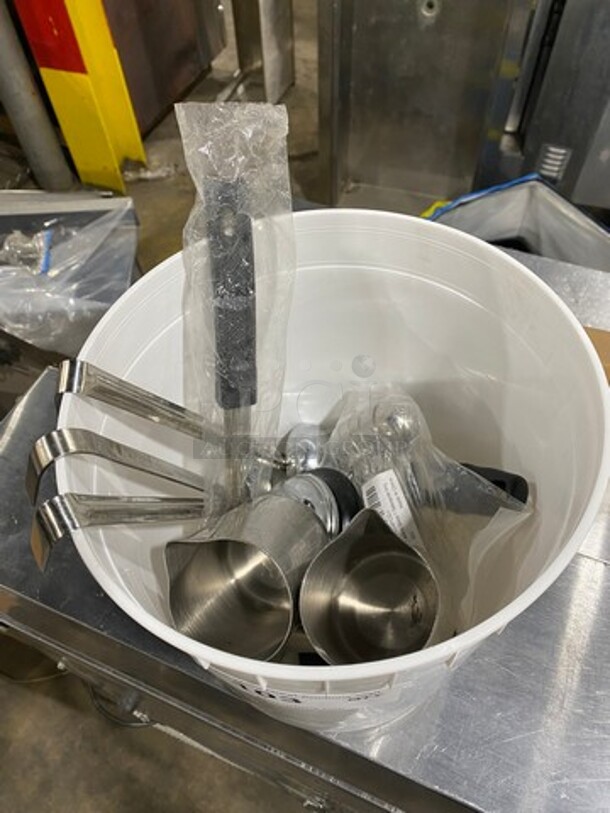 ALL ONE MONEY! MISCELLANEOUS ITEMS! Includes Ladles, Coffee Scoops, Milk Frothing Pitchers And More! - Image 2 of 12