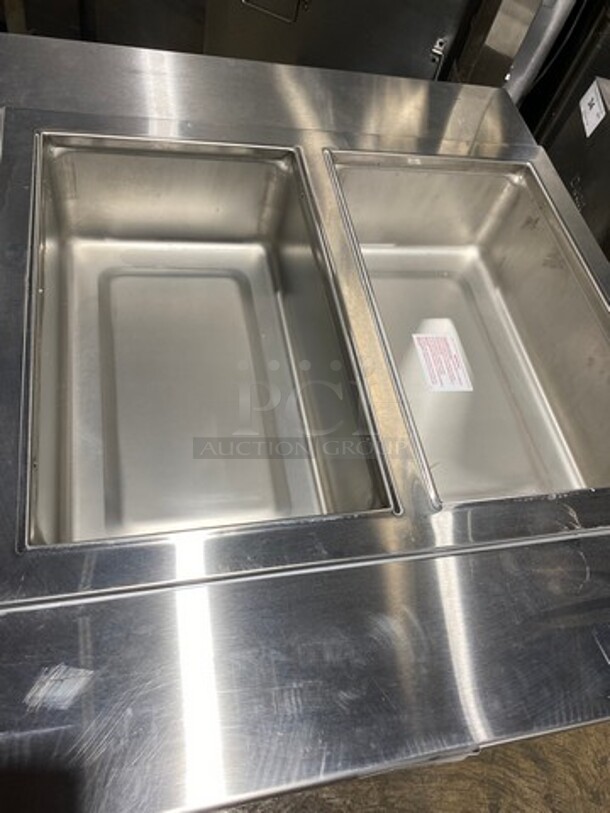 GREAT! NEW! Wells Commercial Drop In Steam Table/ Prep Station Combo! With Storage Space Underneath! All Stainless Steel! On Casters! Model: MOD200TD SN: M2TD0318A0005 208/240V - Image 7 of 11