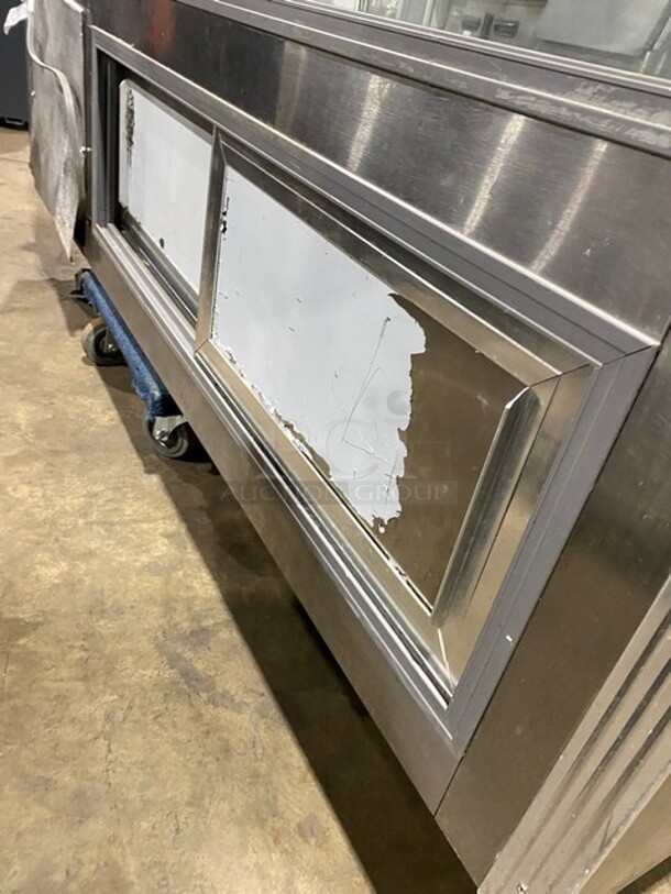 Leader Commercial Refrigerated Bakery/Deli Case! With Curved Front Glass! With Sliding Rear Access Doors! All Stainless Steel Body! WORKING WHEN REMOVED! Model: CDL72 SN: PQ101363 115V 60HZ 1 Phase - Image 6 of 9