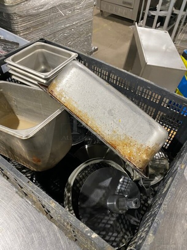 ALL ONE MONEY! MISCELLANEOUS! Includes Assorted Size Commercial Steam Table/ Prep Table Food Pans, Assorted Slicer/ Cutter Attachments! - Image 2 of 5