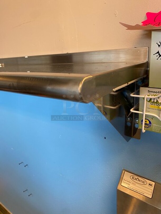 Commercial Solid Stainless Steel Wall Mount Shelf! - Image 2 of 5
