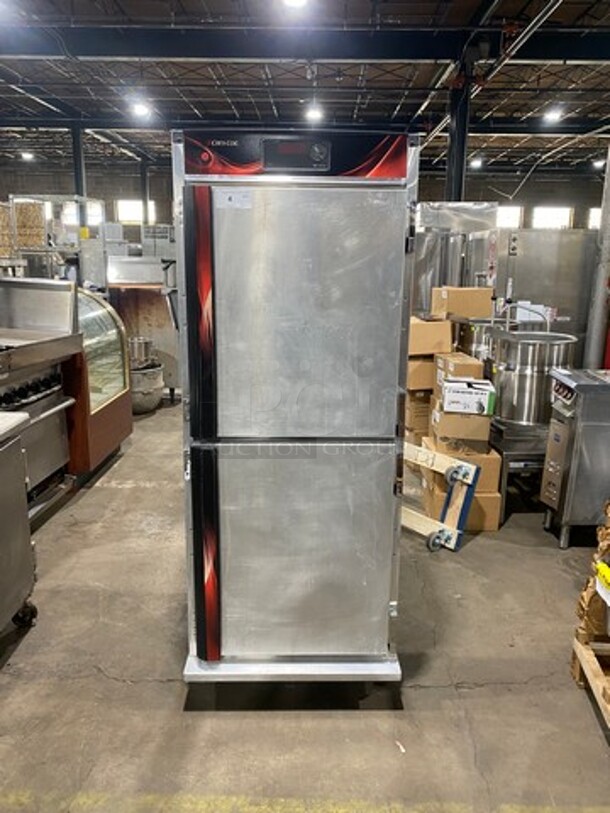 Cres Cor Commercial Insulated Warming/Proofing Cabinet! With 2 Half Doors! Holds Full Size Trays! All Stainless Steel! On Casters! WORKING WHEN REMOVED! Model: H137UA12D SN: GBBJ2646921368 120V 60HZ 1 Phase - Image 1 of 9