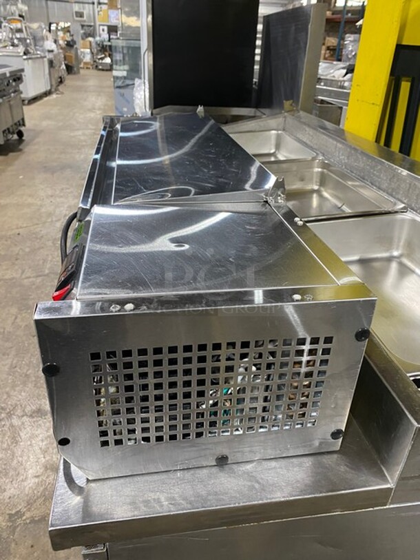 Nice! Turbo Air CTST-1200-N E-Line 48"  Stainless Steel Refrigerated Countertop Salad Prep Table! 115v 60hz - Image 3 of 8