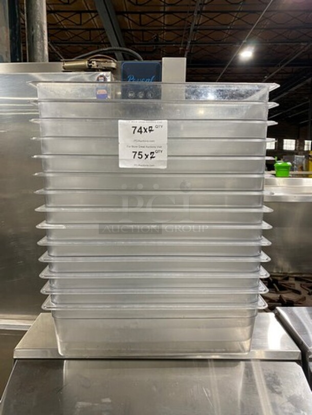 Cambro Clear Poly Food Pan! 1/1x6"! 7x Your Bid! - Image 1 of 8