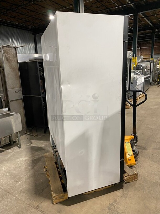 True 2 Door Reach In Cooler Merchandiser! With View Through Doors! With Poly Coated Racks! Model: GDM49 SN:7443316 115V 1PH - Image 3 of 10