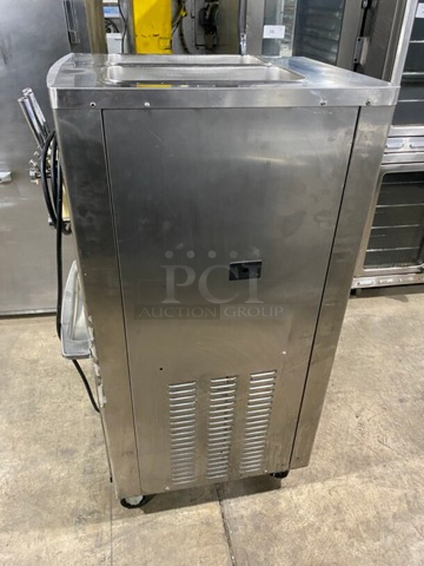 Donper America Commercial 3 Handle Soft Serve Ice Cream Machine! All Stainless Steel! On Casters! Model: BH7480 SN: D132M000010A012442 - Image 3 of 9