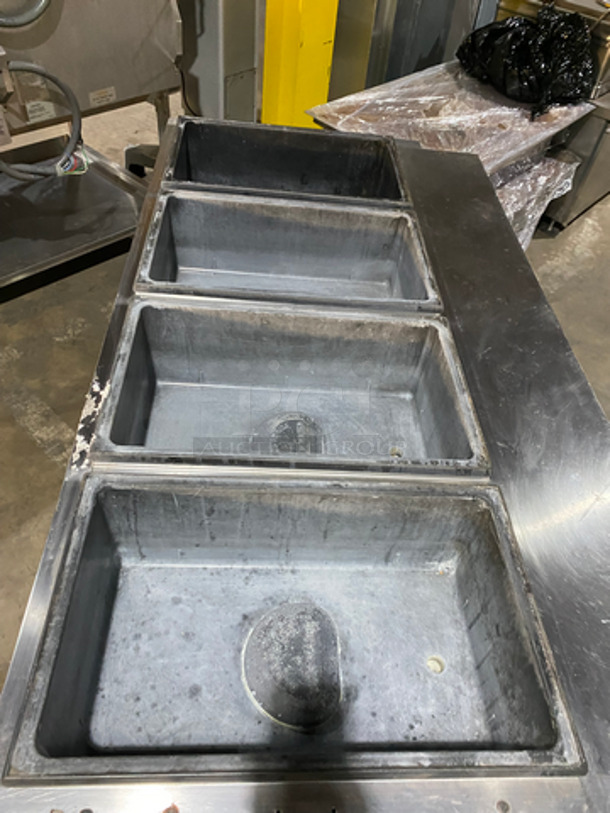 Serve Well By Vollrath Commercial Electric Powered 4 Bay Steam Table! With Storage Area Underneath! All Stainless Steel! On Legs! - Image 5 of 10