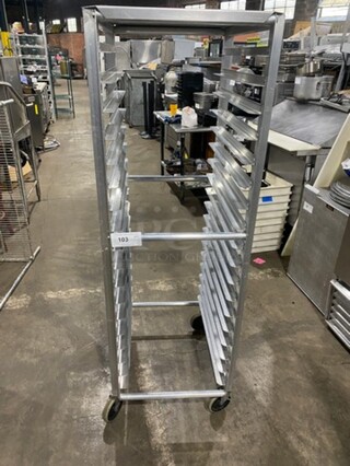 Metal Commercial Pan Transport Rack! On Casters!