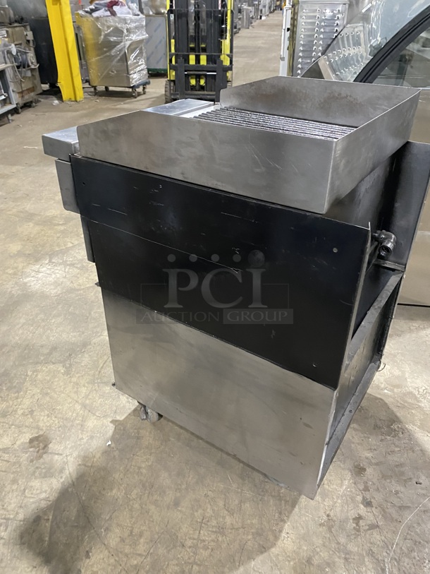 All Stainless Steel! Natural Gas Powered Commercial Char Broiler Grill! On Equipment Stand W/Under Shelf on Commercial Casters! - Image 3 of 8