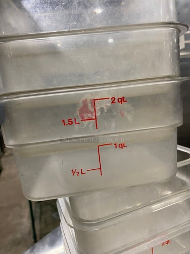 Cambro Clear Poly Food Containers! 9x Your Bid! - Image 8 of 8