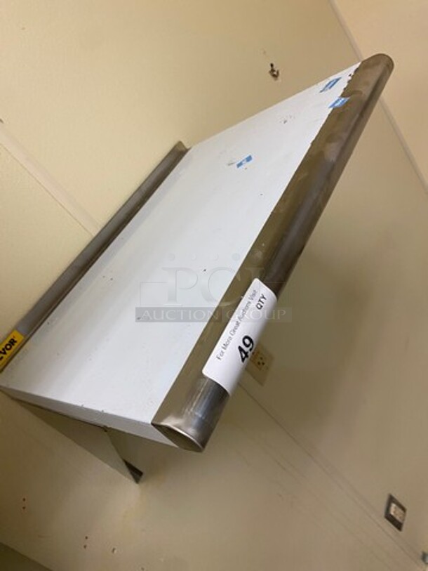 Commercial Solid Stainless Steel Wall Mount Shelf! - Image 4 of 6