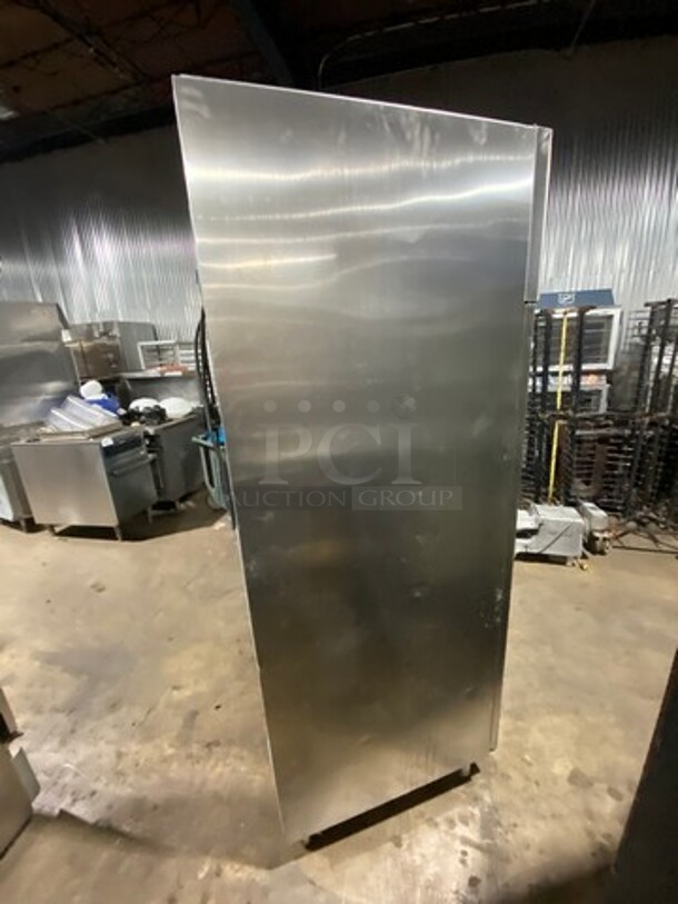 Commercial 2 Door Reach In Cooler! With Poly Coated Racks! All Stainless Steel! On Legs! Model: SFC1200BT SN: ZT33571200003 220V 60HZ 1 Phase - Image 4 of 10