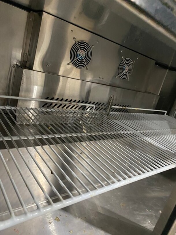 Migali Commercial 2 Door Lowboy/Worktop Cooler! With Butcher Block Top! All Stainless Steel! On Casters! Model: CU60R SN: CU60R15092692008 115V 60HZ 1 Phase - Image 6 of 10
