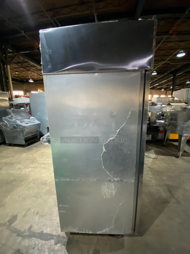 COOL! Delfield Commercial 3 Door Reach In Freezer! With Poly Coated Racks! All Stainless Steel! On Casters! Model: 6176S SN: BJP549634T 115V 60HZ - Image 3 of 11