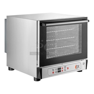 BRAND NEW SCRATCH & DENT! Cooking Performance Group Coh-D4-M Electric Digital Countertop 4 Tray Half Size Convection Oven With Steam Injection -208-240V, 2700W