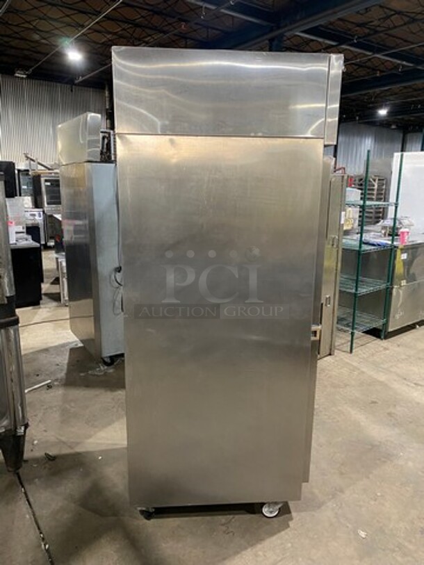 Continental Commercial Single Door Reach-In Cooler! Solid Stainless Steel! On Casters! Model: DL1RSS SN: 14348204 115V 60HZ 1 Phase - Image 2 of 8