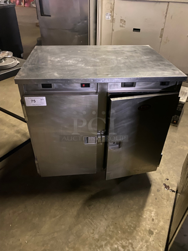FWE Commercial 2 Door Food Warming/Holding Cabinet! All Stainless Steel! On Casters! Model: HLC16CHP SN: 154480604 120V 1 Phase