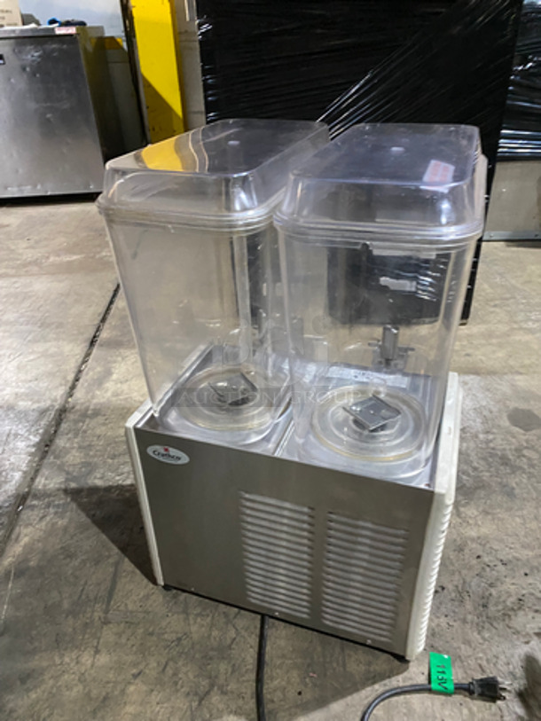 2016 Crathco Commercial Countertop Dual Hopper Beverage Dispenser! With Poly Drip Tray! Stainless Steel Body! Model: D254 SN: T341466 115V 60HZ - Image 4 of 8
