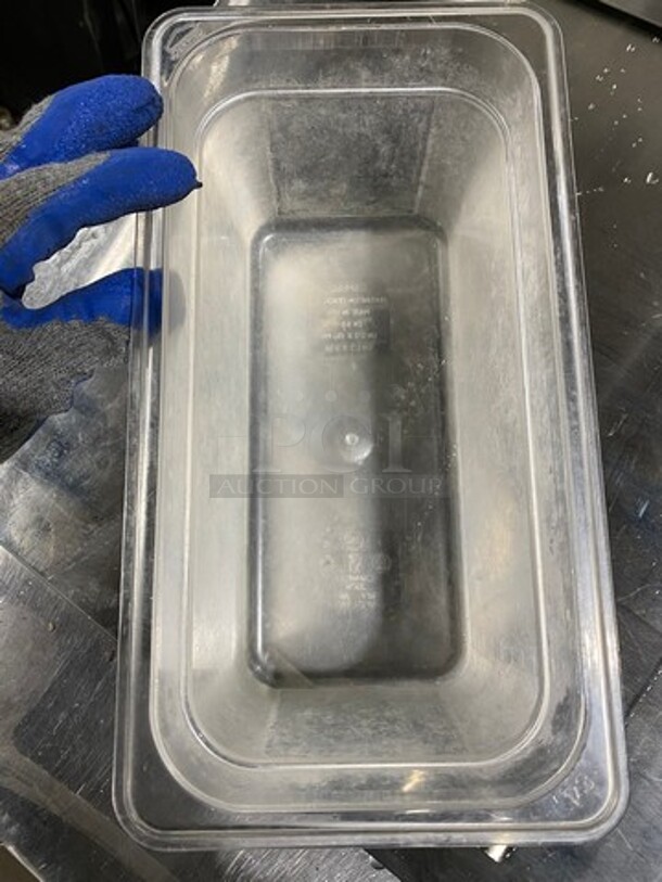 Cambro Clear Poly 1/3x6" Food Containers! 7x Your Bid! - Image 3 of 8