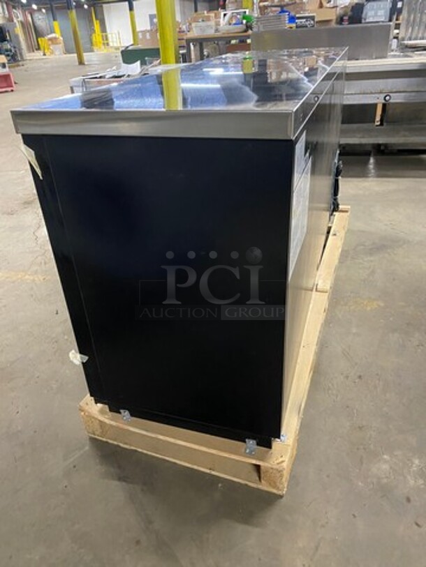 Dukers Commercial 3 Door Bar Back Cooler Merchandiser! Missing Doors! With Poly Coated Racks! Model: DBB72S3 115V 60HZ 1 Phase - Image 4 of 12