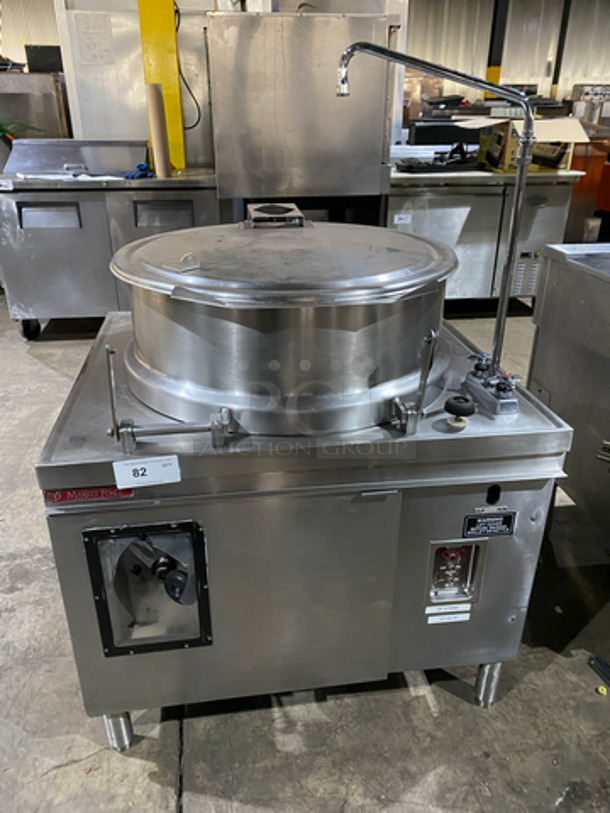 NICE! Market Forge Commercial Tilted Soup Kettle! All Stainless Steel! On Legs! Model: MT40E0 480V 60HZ 3 Phase - Image 1 of 9