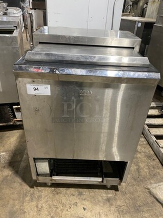 Beca Commercial Undercounter Glass Chiller! All Stainless Steel! On Legs! Model: BGFS124 SN: 00003123 115V