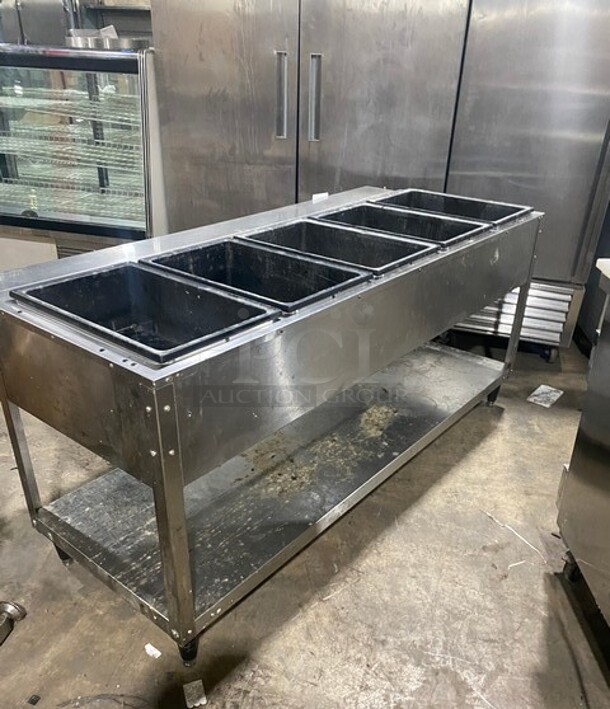 Serve Well 5 Bay Steam Table w/ Undershelf! On Legs! - Image 3 of 10