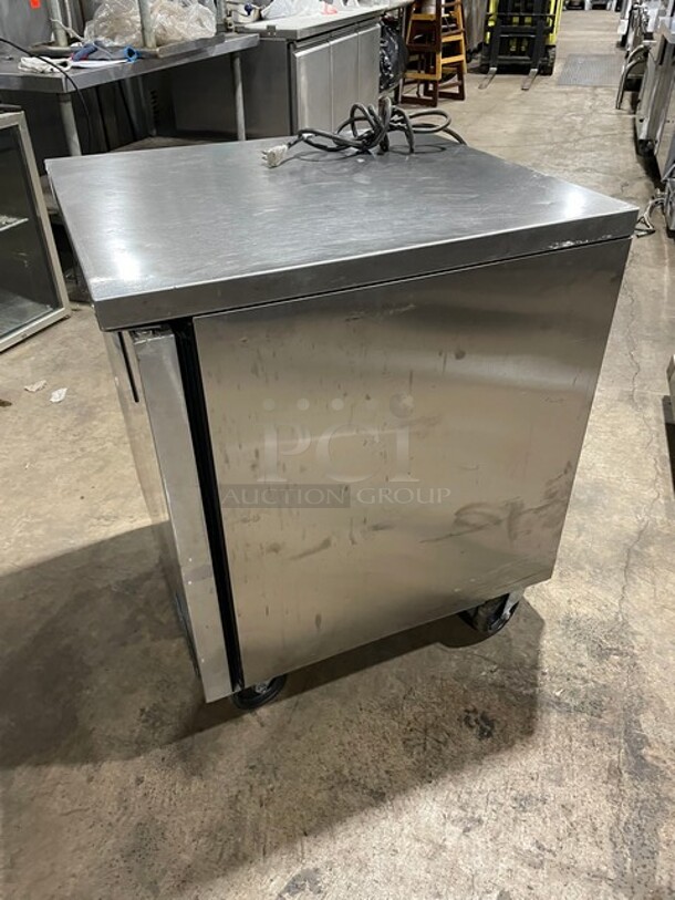 True Commercial One Door Lowboy//Worktop Freezer! All Stainless Steel! Model TUC27FHC Serial 9722430! 115V 1Phase! - Image 2 of 7