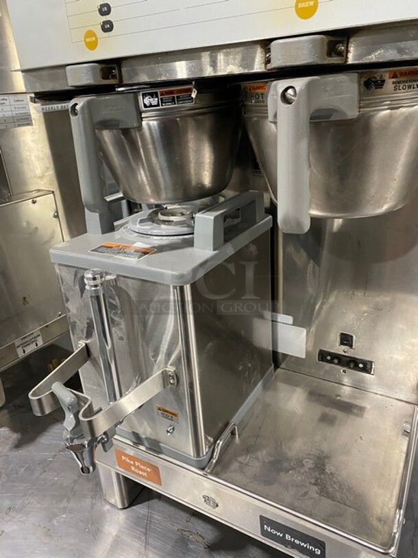 Bunn Commercial Countertop Dual Coffee Brewing Machine!  All Stainless Steel! On Small Legs! 120/208V 60HZ 1 Phase - Image 6 of 8