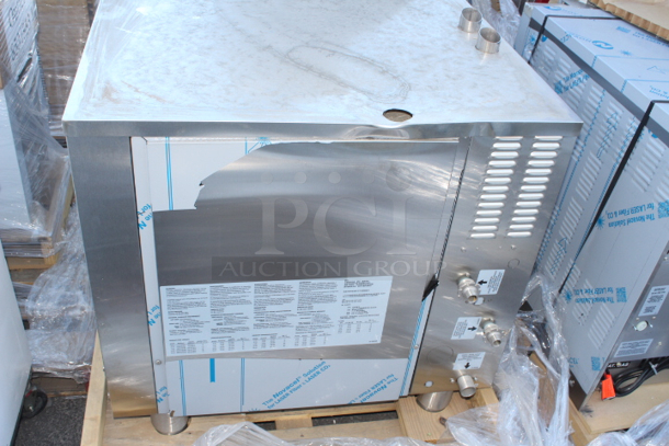 BRAND NEW SCRATCH & DENT! Alto-Shaam CTC6-10E-NT Combitherm Electric Boiler-Free 7 Pan Combi Oven - 440-480V, 3 Phase. Unit is slightly dentedon the back top side.  - Image 3 of 6