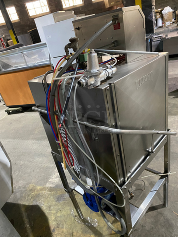 SWEET! Knight Commercial Upright Pass-Through Dishwasher! All Stainless Steel! On Legs! Model: KLE175 - Image 4 of 11