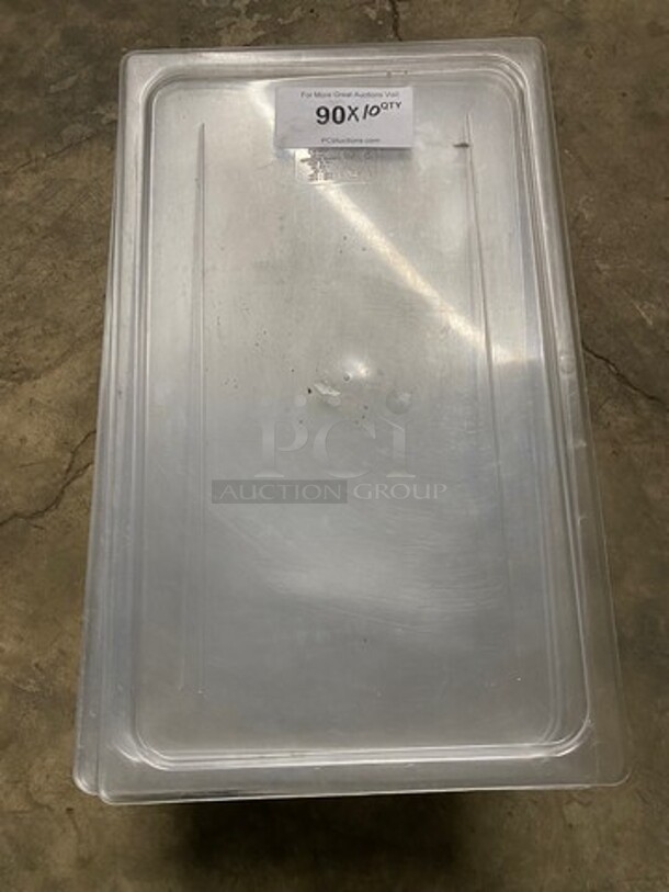 Cambro Clear Poly Food Container Lids! 10x Your Bid!
