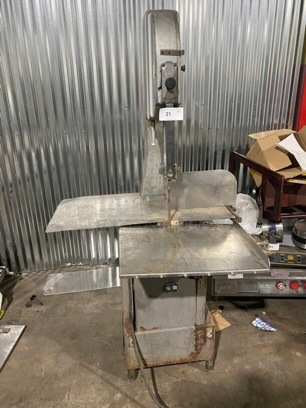 Butcher Boy Commercial Floor Style Heavy Duty Meat Saw! All Stainless Steel! Model 918 Serial 68427! 208V 3Phase!  - Image 1 of 9