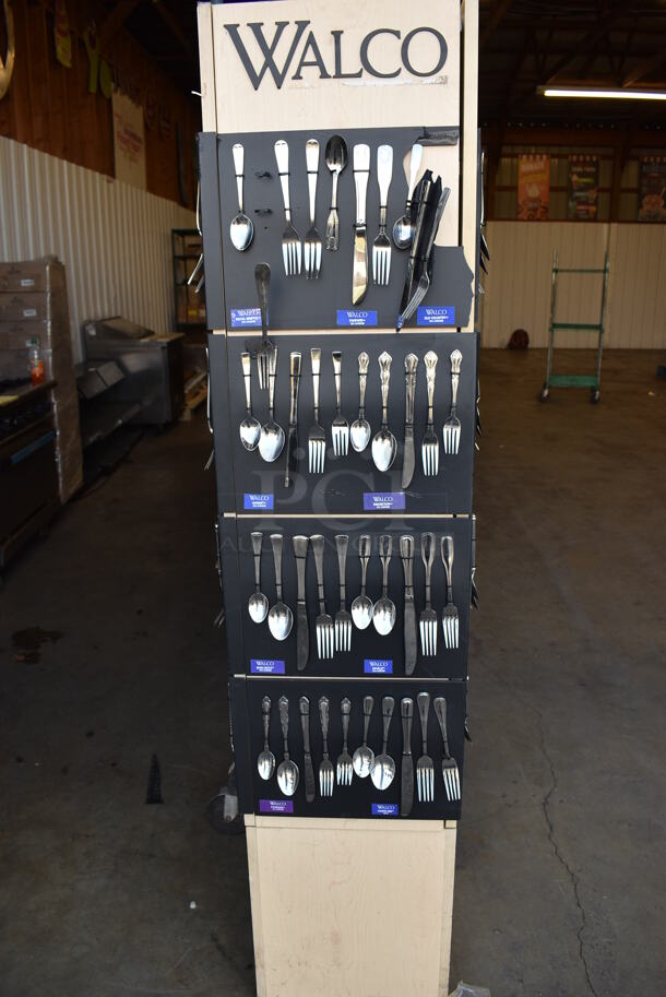 Silverware Rotating Display Rack. 17x17x72 - Image 3 of 6