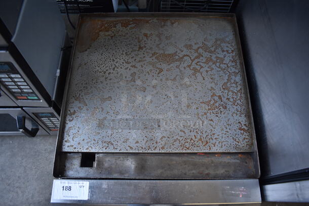 Dynamic Cooking Systems Stainless Steel Commercial Countertop Natural Gas Powered Flat Top Griddle. 24x27x12.5 - Image 5 of 6