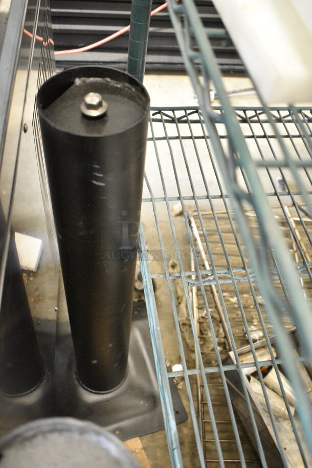 2 BRAND NEW SCRATCH AND DENT! Black Metal Table Columns. 2 Times Your Bid! - Image 4 of 4