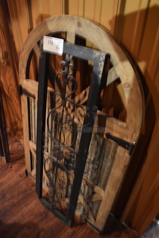 2 Panels; Black and Brown. 26x1x43, 12x1x40. 2 Times Your Bid! (bar) - Image 2 of 3