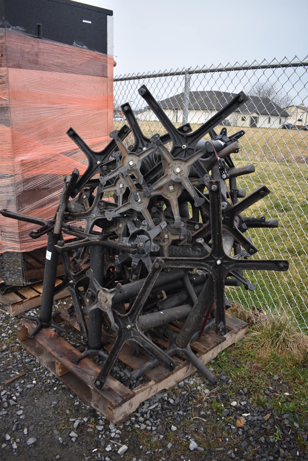 PALLET LOT OF 26 Various Black Metal Table Bases. Includes 30x30x29. 26 Times Your Bid! - Image 2 of 4