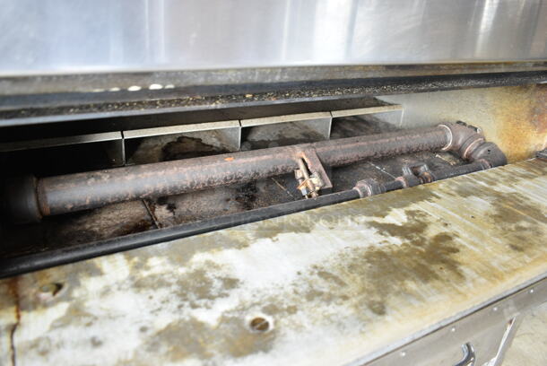 2 Bakers Pride 251 Stainless Steel Commercial Natural Gas Powered Single Deck Pizza Oven w/ Cooking Stones and Metal Legs. 60,000 BTU. 2 Times Your Bid!  - Image 5 of 11