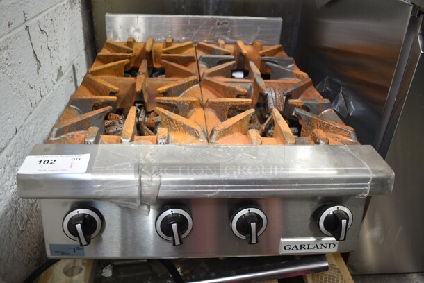 BRAND NEW SCRATCH AND DENT! Garland GTOG24-4 Stainless Steel Commercial Countertop Natural Gas Powered 4 Burner Range. 120,000 BTU. - Image 5 of 8