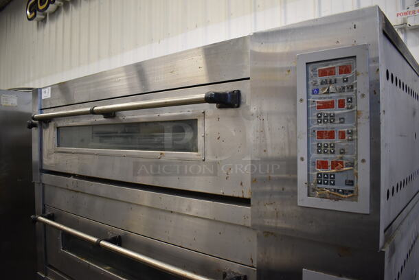 3 Stainless Steel Commercial Electric Powered Single Deck Bakery Ovens on Commercial Casters. 208-240 Volts, 3 Phase. 65x43.5x73. 3 Times Your Bid! - Image 3 of 12